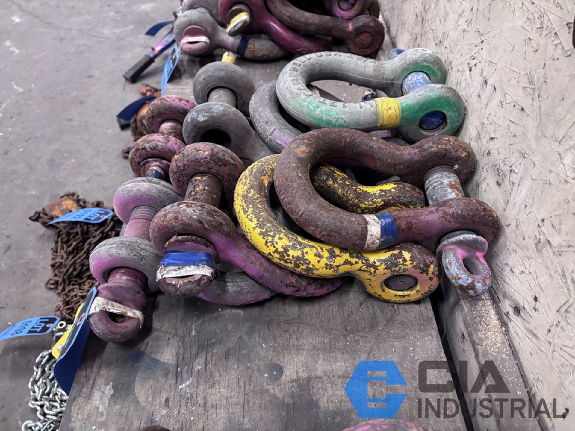 (LOT) MISC. CROSBY SHACKLES