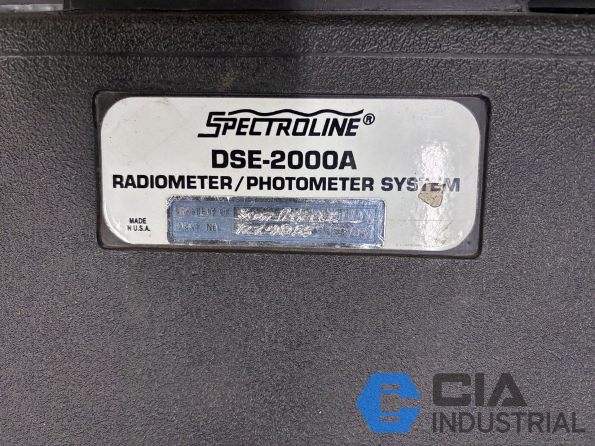 SPECTROLINE MODEL DSE-100X DIGITAL RADIOMETER / PHOTOMETER; S/N 1224955 ...