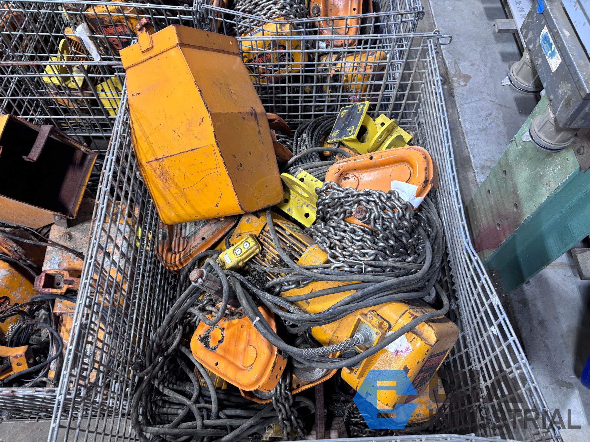 3 TON HARRINGTON TROLLEY TYPE ELECTRIC CHAIN HOISTS
