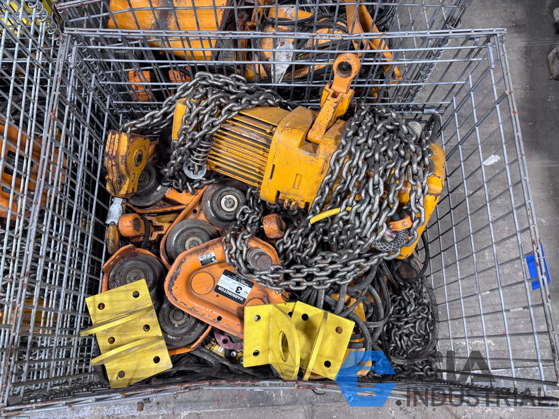 3 TON HARRINGTON TROLLEY TYPE ELECTRIC CHAIN HOISTS