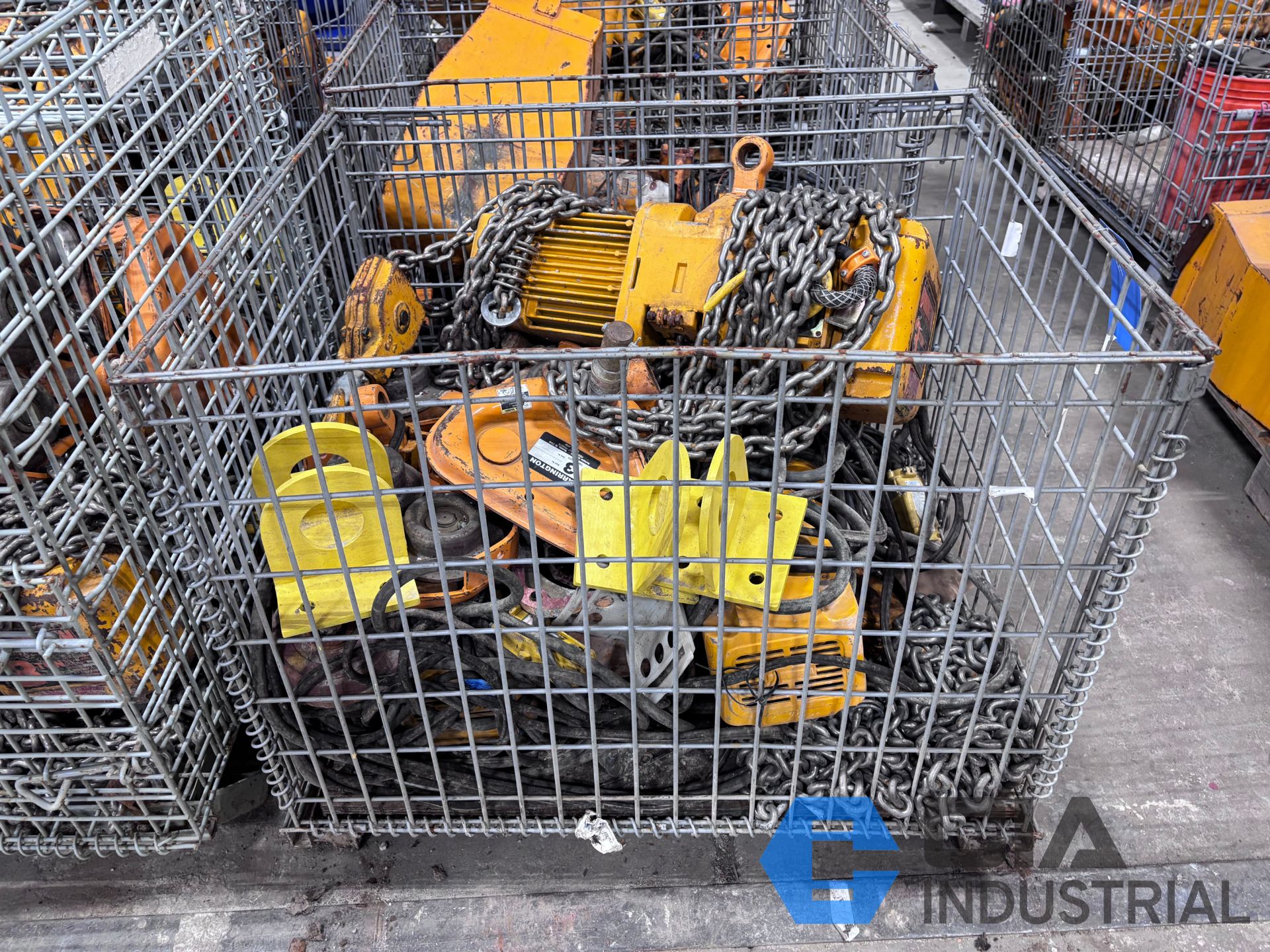 3 TON HARRINGTON TROLLEY TYPE ELECTRIC CHAIN HOISTS