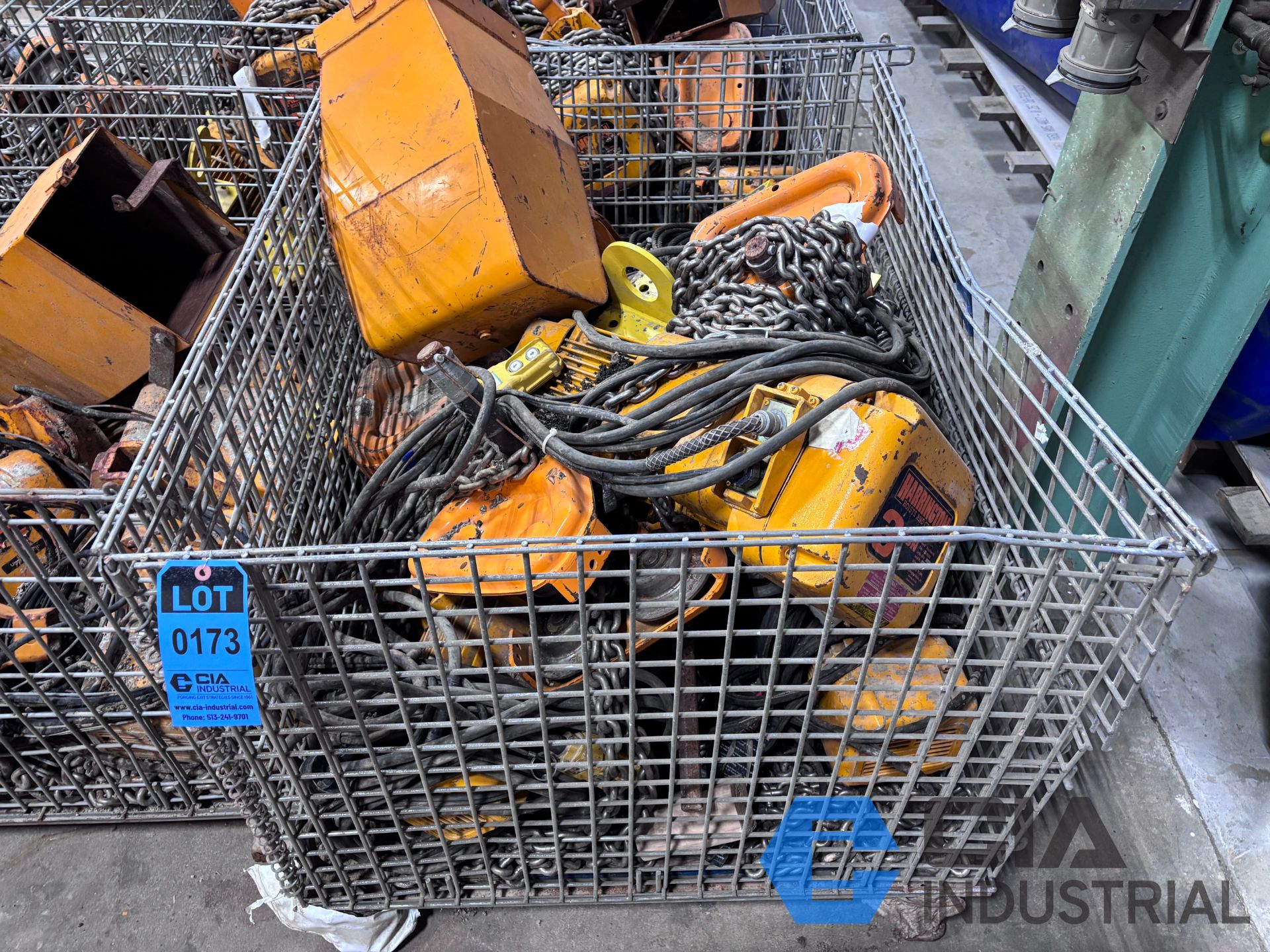 3 TON HARRINGTON TROLLEY TYPE ELECTRIC CHAIN HOISTS