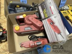 (LOT) (2) CHICAGO ELECTRIC POWER TOOLS - MODEL 65766 BRAND NEW RECIPROCATING SAW & 3" X 21" MODEL