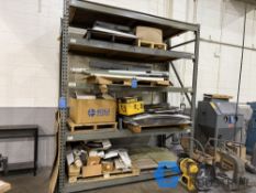 (LOT) ASSORTED PLASTIC MATERIAL ON RACK