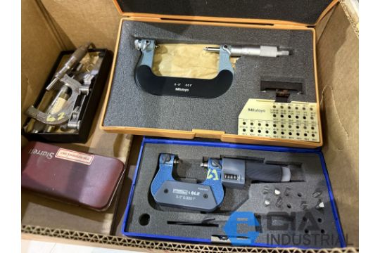 (LOT) ASSORTED SMALL SIZE MICROMETERS