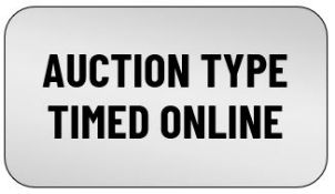 IMPORTANT NOTICE – This is a timed online auction only.
