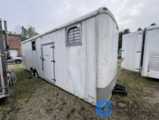 8' X 27' UNITED / MSI TANDEM AXLE ENCLOSED TRAILER WITH CONTENTS, 25 HP TRAVAINI LIQUID RING