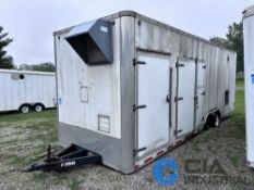8' X 26' UNITED TANDEM AXLE ENCLOSED TRAILER WITH CONTENTS, 25 HP TRAVAINI LIQUID RING ROTARY VANE