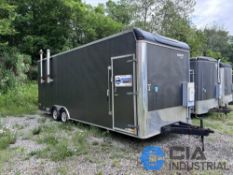 8' X 18' UNITED TANDEM AXLE ENCLOSED TRAILER WITH CONTENTS, 10 HP GARDNER DENVER VLR 400 VACUUM