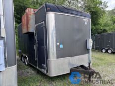 8' X 18' UNITED TANDEM AXLE ENCLOSED TRAILER WITH CONTENTS, BUSCH MINK MM1322AV VACUUM PUMP, BUSH