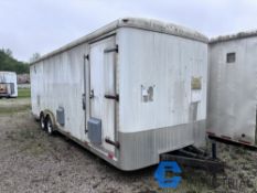 8' X 24' DOOLITTLE TANDEM AXLE ENCLOSED TRAILER WITH CONTENTS, (2) 7-1/2 HP BECKS SURGE BLOWERS,