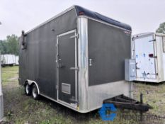 8' X 18' UNITED TANDEM AXLE ENCLOSED TRAILER WITH CONTENTS, MISCELLANEOUS TANKS; VIN #