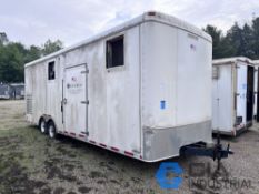 8' X 26' MSI UNITED TANDEM AXLE ENCLOSED TRAILER WITH CONTENTS, 25 HP TRAVAINI LIQUID RING ROTARY