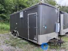8' X 18' UNITED TANDEM AXLE ENCLOSED TRAILER WITH CONTENTS, BUSCH MINK MM1252AV VACUMMP PUMP,