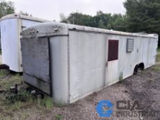 8' X 28' HAULMARK STORAGE TRAILER WITH CONTENTS, CONTROL PANEL, STORAGE TANKS, SPARE MOTORS UP TO 20