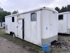 8' X 26' UNITED TANDEM AXLE ENCLOSED TRAILER WITH CONTENTS, 25 HP TRAVAINI LIQUID RING ROTARY VANE