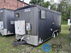 8' X 16' UNITED TANDEM AXLE ENCLOSED TRAILER WITH CONTENTS, GARDNER DENVER VLR300 VACUUM PUMP, 3