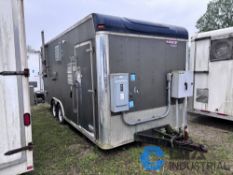8' X 20' UNITED UXT TANDEM AXLE ENCLOSED TRAILER REAR CARGO DOORS AND SIDE DOOR WITH CONTENTS