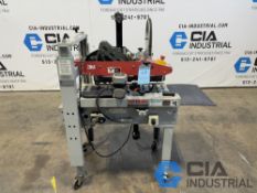 3M-MATIC MODEL 120A TYPE 19700 SEMI-AUTOMATIC ADJUSTABLE PORTABLE CASE SEALER; FORK425-68, S/N 50795