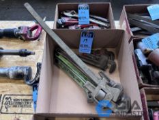 (LOT) PIPE WRENCHES AND ADJUSTABLE WRENCHES