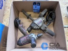 BLACK AND DECKER AND CHICAGO ELECTRIC SPADE HANDLE DRILLS