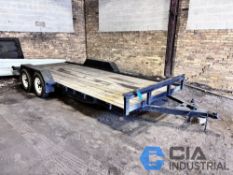 7' WIDE X 19' LONG TANDEM AXLE TAG TRAILER - NO TITLE