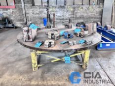 75" DIA. HD STEEL WELDING TABLE