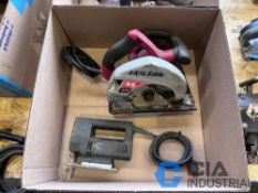 (LOT) 7-1/4" SKILSAW CIRCULAR SAW AND BLACK AND DECKER JIG SAW
