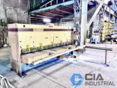 3/8" X 10' STANDARD MODEL AS375-10 HYDRAULIC SHEAR; S/N F900965, 96" SQUARING ARM, FOOT PEDAL, POWER