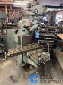 1 HP FAMCO 100 VERTICAL MILL; S/N MA-D60VSR7, 10" X 50" TABLE, 120 - 4,300 RPM