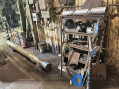 (LOT) CATERPILLAR D9L DOZER DRIVE SHAFT WITH MISC. SCRAP METAL