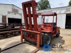 18,000 LB. TAYLOR MODEL Y-18-WF DIESEL POWERED PNEUMATIC TIRE FORKLIFT; S/N 7-68-4565, 6-CYLINDER