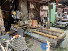6" WILLIAM AND SELLERS TABLE TYPE HORIZONTAL BORING MILL; 48" X 96" TABLE, 40" ROTARY TABLE, 50