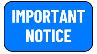 IMPORTANT NOTICE