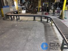 (LOT) APPROX. 120' LONG X 18" WIDE SKATE CONVEYOR - SERVICING THE PILLAR FURNACE AREA