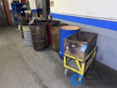 (LOT) MISCELLANEOUS SCRAP INCLUDING BRASS SHAVINGS, COPPER SHAVINGS, MISCELLANEOUS COPPER AND