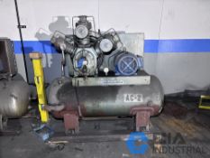INGERSOLL RAND MODEL 207M 3-STAGE HORIZONTAL TANK AIR COMPRESSOR; S/N 463369