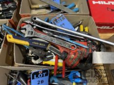 (LOT) VISE GRIPS, ADJUSTABLE WRENCHES, WIRE CUTTERS, PLIERS