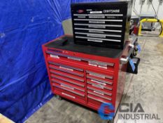 (LOT) 13-DRAWER US GENERAL PORTABLE TOOLBOX AND 8-DRAWER CRAFTSMAN TOOLBOX WITH CONTENTS