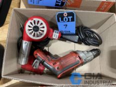 (LOT) 3/8" MILWAUKEE ELECTRIC DRILL AND MASTER HEAT GUN