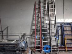 24' WERNER FIBERGLASS EXTENSION LADDER
