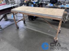 72" X 28" STEEL PORTABLE TABLE