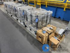 BRAND NEW NEVER USED GUTTER TOPPER U.S. TOOLING ON (5) RACKS, (1) CRATE, AND (2) BOXES