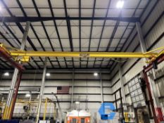 38' (APPROX.) X 2 TON STEWART SINGLE GIRDER TOP RIDING BRIDGE CRANE WITH 2 TON HARRINGTON ELECTRIC