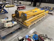 1/2 TON X 10' ARM X 10' COLUMN HARRINGTON TIGER TRACK JIB CRANE WITH 1/2 TON COFFING JLC ELECTRIC