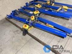 300 LB. X 7' ARM COLUMN MOUNTED JIB CRANE WITH 300 LB. FIVE OCEANS ELECTRIC CHAIN HOIST