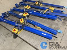 300 LB. X 7' ARM COLUMN MOUNTED JIB CRANE WITH 300 LB. FIVE OCEANS ELECTRIC CHAIN HOIST