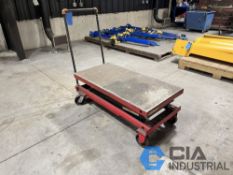 1,500 LB. X 24" X 48" DAYTON 4ZDO1J PORTABLE DIE CART