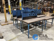60" X 30" STEEL WORK BENCHES