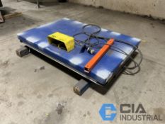 2,000 LB. X 36" X 54" VESTIL EHLT-3653-2-43 ELECTRIC SCISSOR LIFT TABLE, 460 VOLT